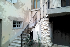 rampe d'escalier à l'anglaise