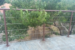 Garde-corps cable inox