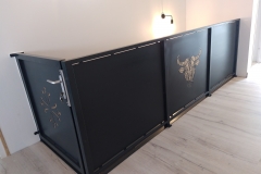 Garde-corps découpe laser taureau