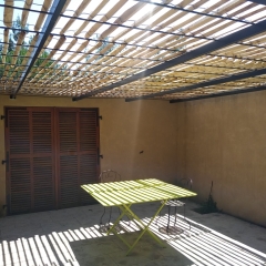 Pergola ganivelle