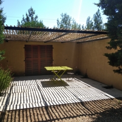 Pergola ganivelles